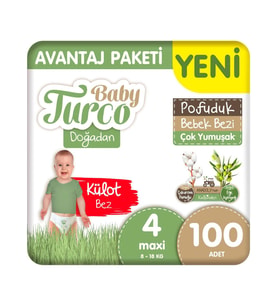 Baby Turco Doğa Knl Avantaj Külot Maxi 100 Adet - Standart