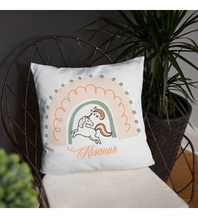Rainbow Unicorn  Temalı Yastık