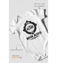 Büyük Altaylı! Altayspor Kısa Kollu Bebek Body %100 Pamuk