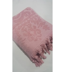 El Bağlamalı Saçaklı El Havlusu 50x90 cm Gül Kurusu