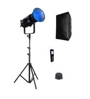 Gdx Exc-180RGB-II Rgb Led Video Işığı Full Set (Gridli 60x90 Softbox + 260 cm Kalın Işık Ayağı)
