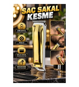 USB Şarjlı Kablosuz Saç ve Sakal Kesme Makinesi