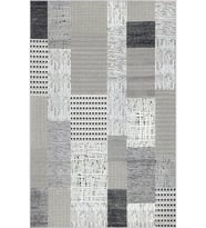 Eliana Home Baskılı, Yıkanabilir Kaymaz Taban Salon Halısı LNA0756 100x150 cm (Gri)