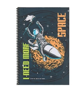 GIPTA SPACE SPİRALLİ KARTON KAPAK A4 80 YP KARELİ DEFTER