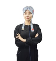 Gri Nurse Life Doktor Hemşire Hastane Cerrahi Tesettür Bone