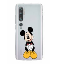 Xiaomi  Mi Note 10  Kamera Korumalı Kapak Mickey Mouse Tasarımlı Şeffaf  Kılıf