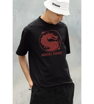 Mortal Kombat Baskılı Unisex Oversize Tişört