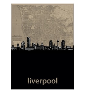Liverpool Manzarası Tablo Ahşap Poster Dekoratif