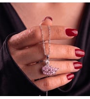 Pembe Zirkon Taşlı Kuğu Çelik Kolye 925 Ayar Gümüş Kaplama Hediye Kutulu Kadın Kolyesi Sevgiliye, Anneye, Eşe Doğum Günü ve Sevgililer Günü Hediyesi