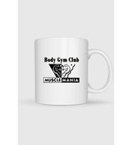 Body Gym Club Logo Fitness Baskılı Kupa Bardak