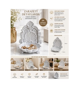 Kabuk Desenli Dekoratif Takılık ve Organizer, Şık ve Pratik Çözüm