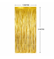 Gold Metalize Parti Perdesi 100x200 cm – Kapı ve Arka Fon Perdesi