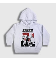 Presmono Unisex Çocuk Beyaz Gang V2 Anime Tokyo Revengers Kapüşonlu Sweatshirt 259892tt
