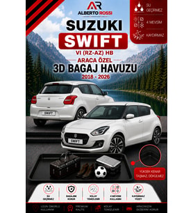Suzuki Swift Vi (Rz-Az) HB 2018 - 2026 Araca Özel 3D Bagaj Havuzu