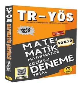 Tasarı TR YÖS Matematik 40X10 Çözümlü Deneme