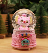 Stitch Işıklı ve Müzikli Kar Küresi Büyük Boy - Pembe