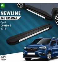 S-Dizayn Opel Combo E Uzun Şase NewLine Aluminyum Yan Basamak 213 Cm 2018 Üzeri A+ Kalite