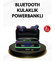 E10 Kablosuz Bluetooth Kulaklık – 3D Ses, Powerbank Şarj Kutusu