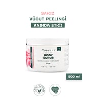 Sakız Aromalı Vegan Vücut Peelingi 500 ml - Doğal Formül Derin Arındırma Body Scrub