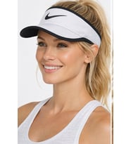 Nike Sportswear Pro Swoosh Aerobill Featherlight Unisex Tenis Vizörü Şapka Beyaz
