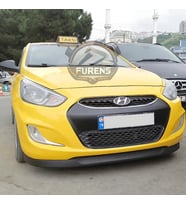 Hyundai Accent Blue 2011-2018 Uyumlu H lip Esnek Ön Lip 2 Parça Karlık Ön Ek Tampon Altı Dil