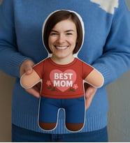 BK Gift Kişiye Özel Best Mom Tasarımlı Bebek Yastık-1, Anneler Günü Hediyesi, Anneye Hediye