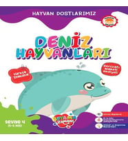 Hayvan Dostlarımız - Deniz Hayvanları Seviye 4 (5-6 Yaş)