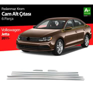 Volkswagen Jetta Uyumlu Krom Cam Çıta 6 Parça 2011 Üzeri (Karışık)