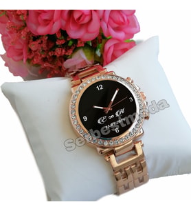 Kadın Saat Sevgiliye Hediye Kadın Kol Saatleri Bayana Hediye Baskılı Kişiye Özel Hediyeler Doğum Günü Hediyesi (Gold)