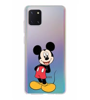 Samsung Galaxy A81  Kapak Mickey Mouse Tasarımlı Şeffaf Silikon Kılıf