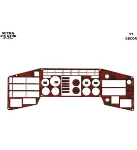 Meriç® Setra 315 Gthd Ön Torpido Kaplama Maun 11 Parça 1996-2000 (Maun)