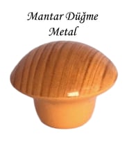 Açık Kayın Mantar Düğme Kulp Mobilya Çekmece Dolap Kapak Kulbu Metal Kulp Aksesuarları Vidalı