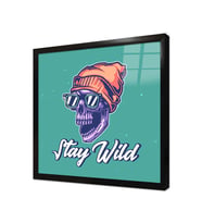 Tablosan Stay Wild Özlü Sözler Çerçeveli Cam Tablo
