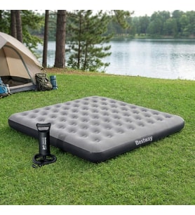 Bestway Ultra King 3 Kişilik Şişme Yatak ve Manuel El Pompalı 203x183x22cm 671HC BW148