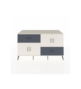 Kronos Konsol 3 Raflı 2 Çekmeceli 4 Kapaklı 176x59x99 Aytaşı-Aytaşı/Antrasit