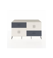 Kronos Konsol 3 Raflı 2 Çekmeceli 4 Kapaklı 176x59x99 Aytaşı-Aytaşı/Antrasit