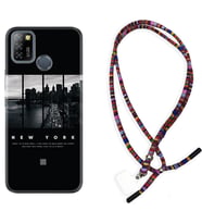 INFINIX Smart 4 5 6 Zero 8 S5 Pro Kılıf Boyun Asklı Rasta Silikon New York 1612