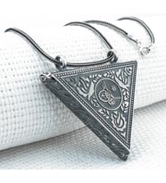 925 Ayar Osmanlı Tuğralı Cevşeni Kebir Kolye (Gümüş)