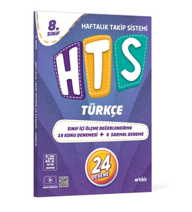ARTIBİR YAYINLARI 8.SINIF HTS TÜRKÇE HAFTALIK TAKİP SİSTEMİ 24 DENEME