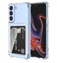 Teknomoda Samsung Galaxy S22 PLUS Kılıf Kartlıklı Anti Şok Korumalı Şeffaf Silikon Şeffaf Açık