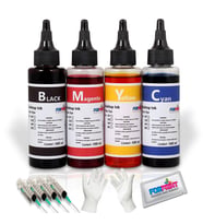Canon GI-490 Uyumlu Forprint Dolum Seti 4X100ml, Canon G2415 / Canon G3411 (Çok Renkli)