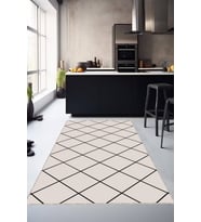Vizon Kaymaz Tabanlı Modern Mutfak Halısı AR1468