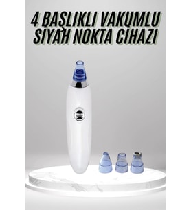 4 Başlıklı Pilli Vakumlu Siyah Nokta Temizleyici Akne Ve Sivilce Önleyici