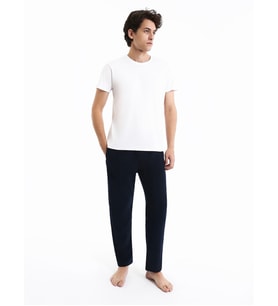 LC WAIKIKI Lacivert Standart Kalıp Polar Erkek Pijama Altı