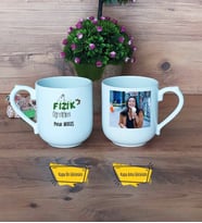 Fizik Öğretmeni Kupa Bardak Oval Fotoğraflı Öğretmenler Günü Hediyesi