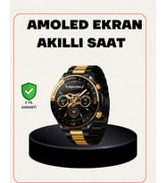 Mey İthalat® Amoled Akıllı Saat Manyetik Şarj Gps Destekli Spor Günlük Kullanım