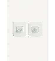 Haus Yedek 2 Adet Yapışkanlı Askılık Sticker Nocolor