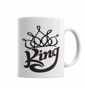 King  Estou A Porta Kupa Bardak Porselen
