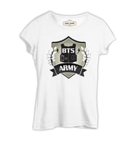 BTS - Army Arma Beyaz Kadın Tshirt