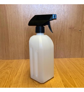 500 cc Dezenfektan  Şişesi - Siyah Tetik Spreyli- 500ml Beyaz Boş Dezenfektan Şişesi x 1 Adet